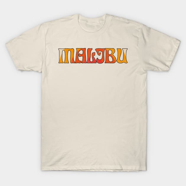 Malibu California Retro Colorway T-Shirt by darklordpug